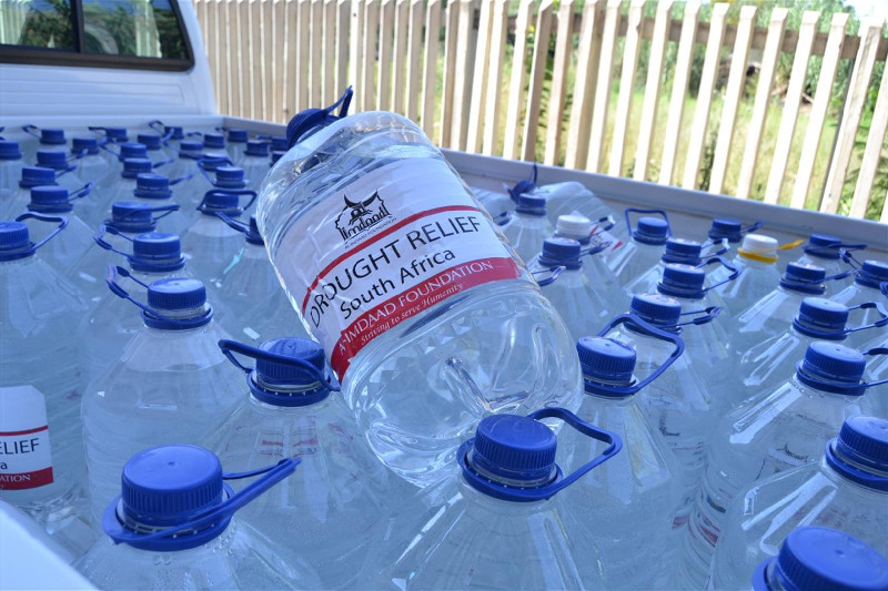 The Al-Imdaad Foundation has been distributing 10L water caarriers to communities affected by water shortages in KZN